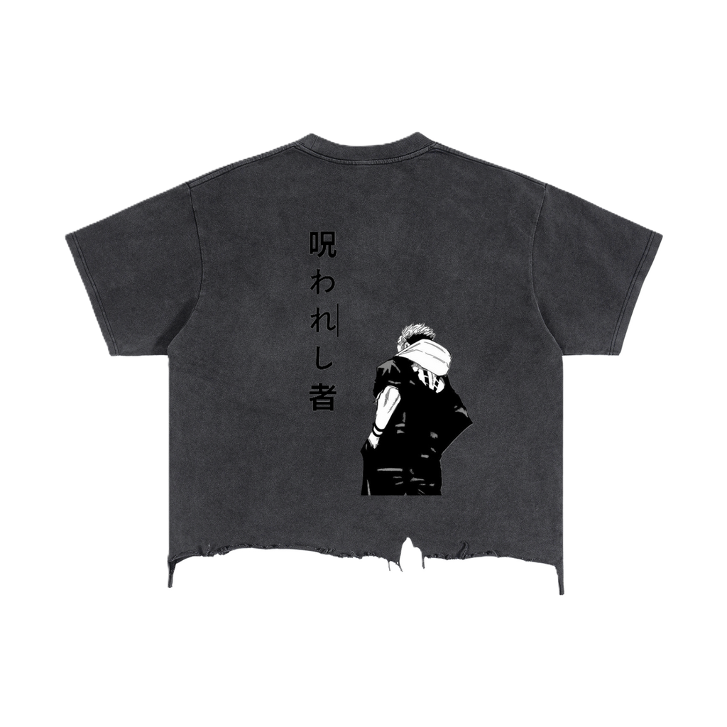 The Cursed One Boxy Distressed Hem T-Shirt
