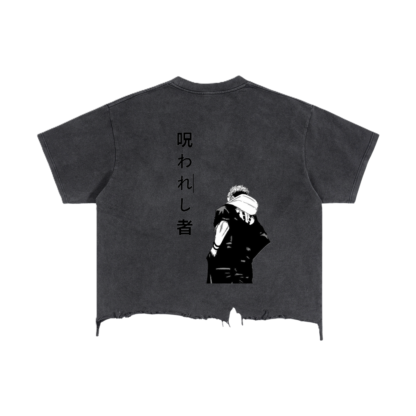 The Cursed One Boxy Distressed Hem T-Shirt