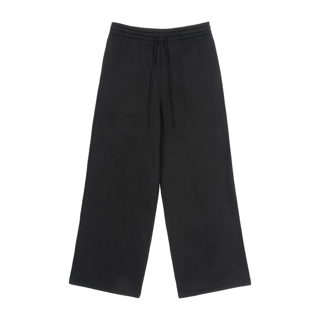Fleece Drawstring Straight-Leg Sweatpants