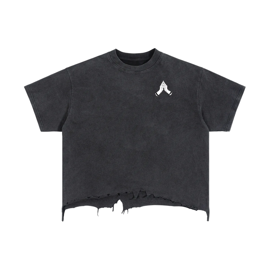 The Cursed One Boxy Distressed Hem T-Shirt
