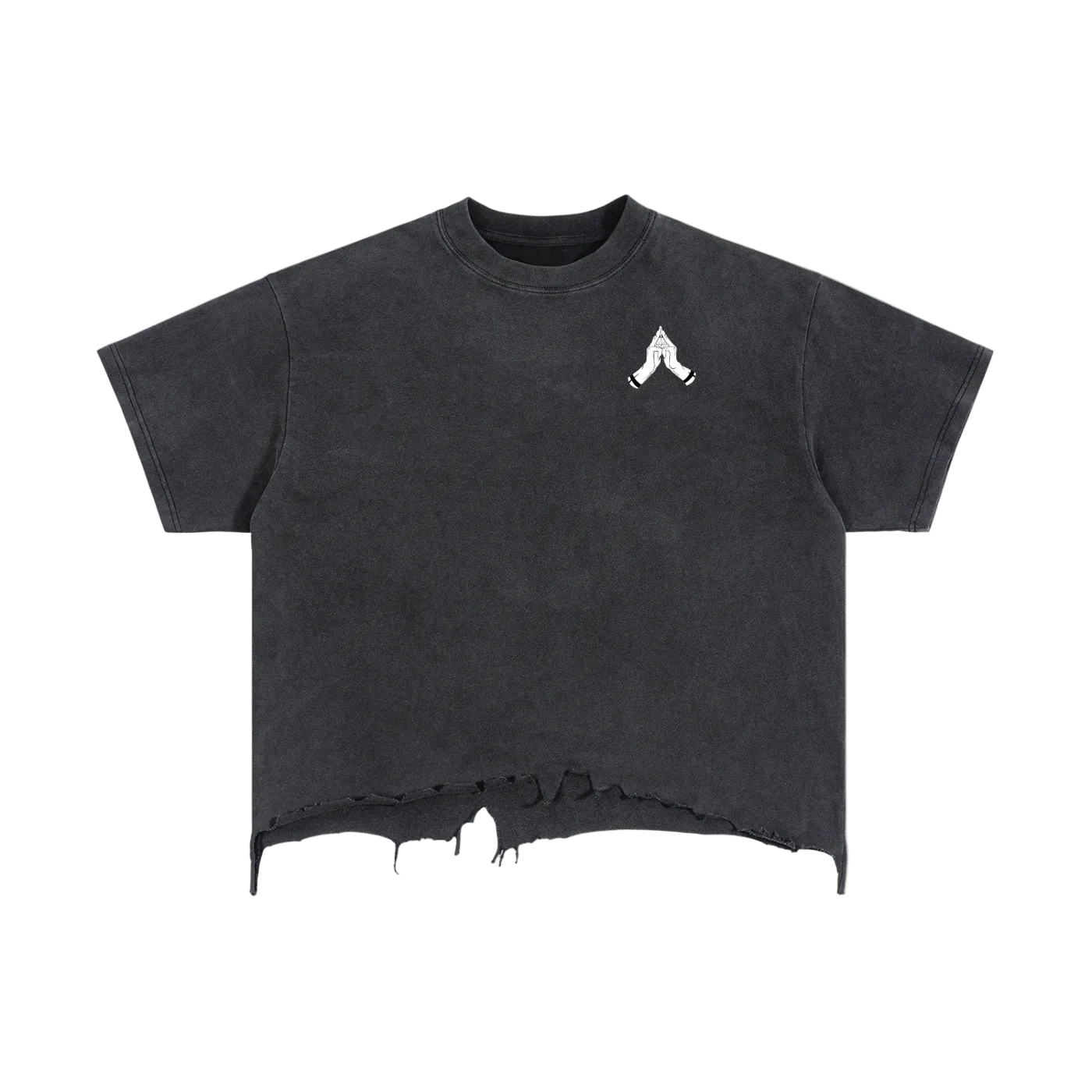 The Cursed One Boxy Distressed Hem T-Shirt
