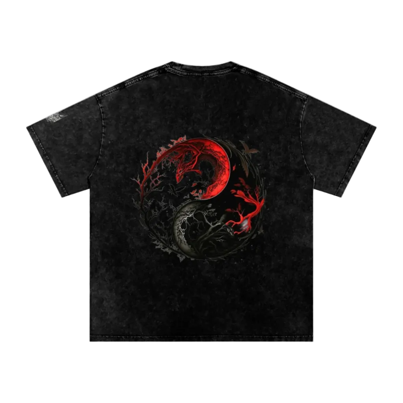 Yin & Yang Oversized Cotton T-Shirt
