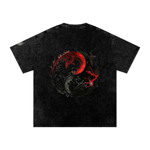Yin & Yang Oversized Cotton T-Shirt