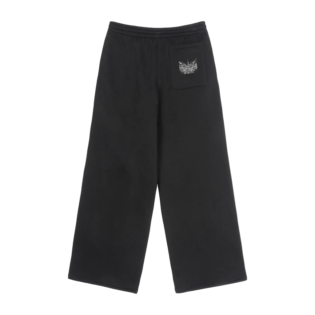 Fleece Drawstring Straight-Leg Sweatpants
