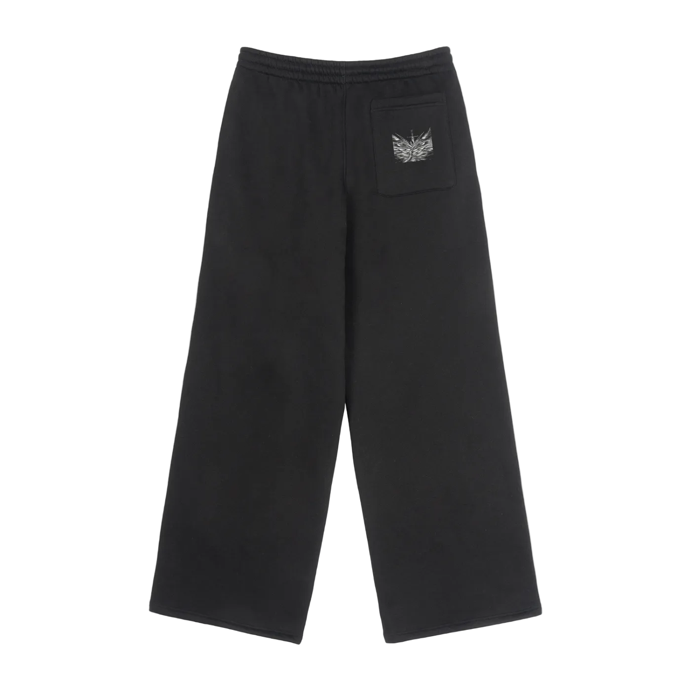 Fleece Drawstring Straight-Leg Sweatpants