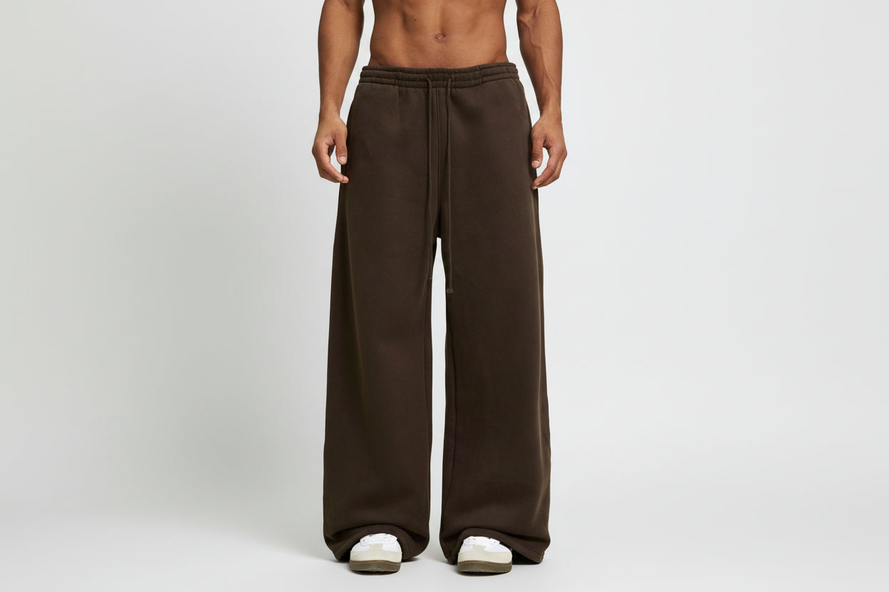 Fleece Drawstring Straight-Leg Sweatpants